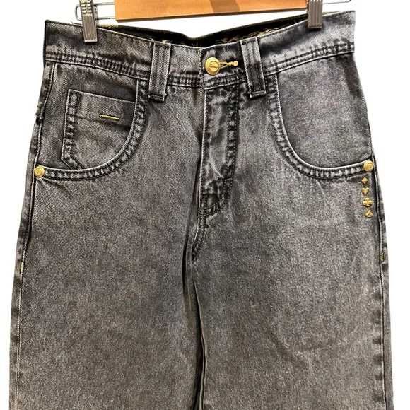 JNCO | Gambler Jeans Black Vintage Wide-leg Baggy | 23” Opening | 28 x 30 New - Picture 10 of 16